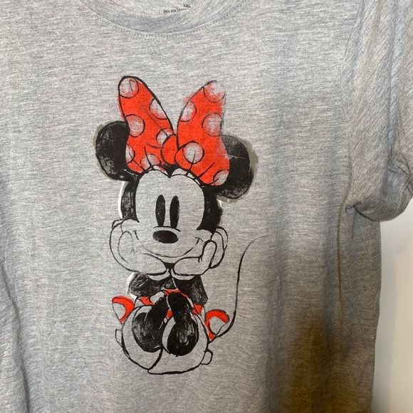 Grey Minnie Mouse T-Shirt main image 1